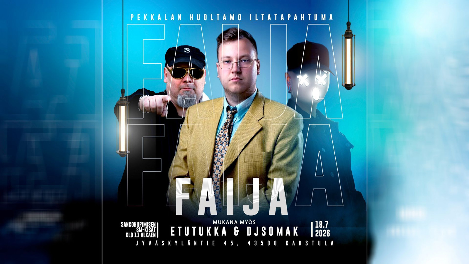 Faija esiintyy Pekkalan huoltamolla 18.7.2026